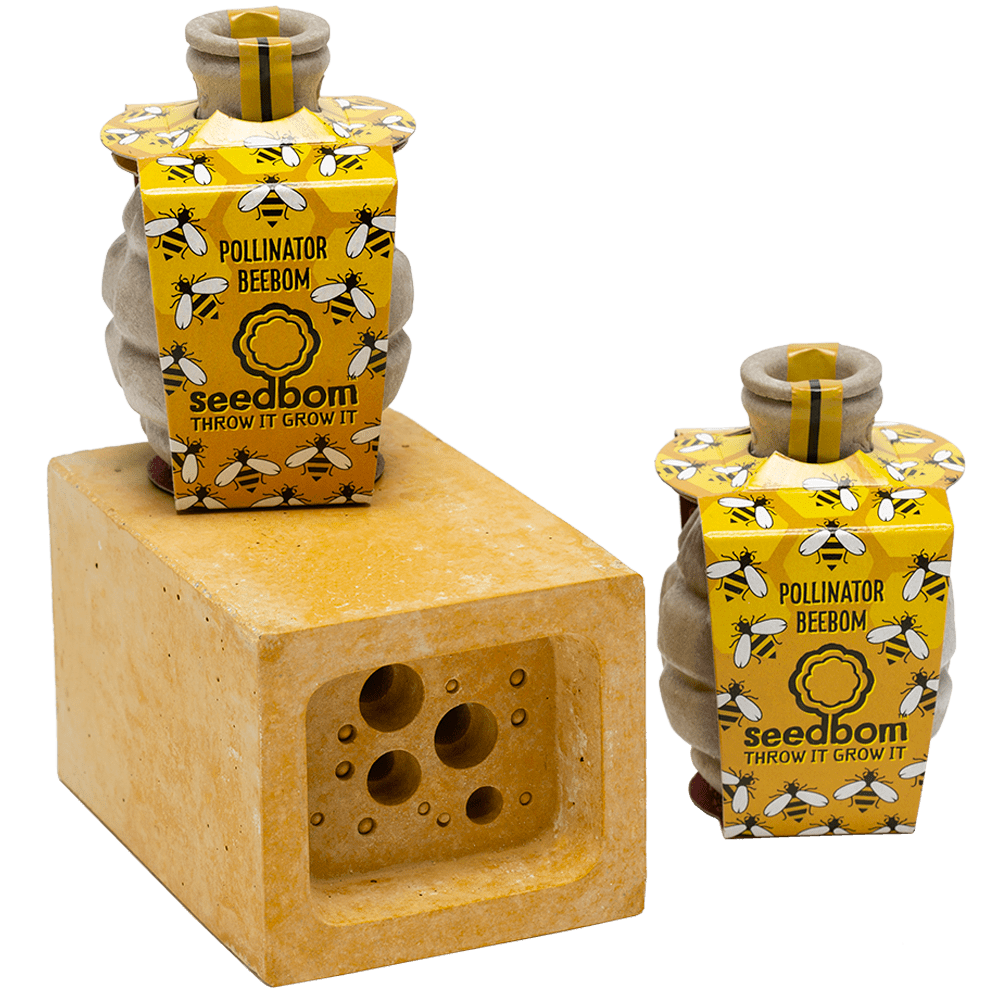 Bee Block small Bee Hotel Green Blue Kabloom